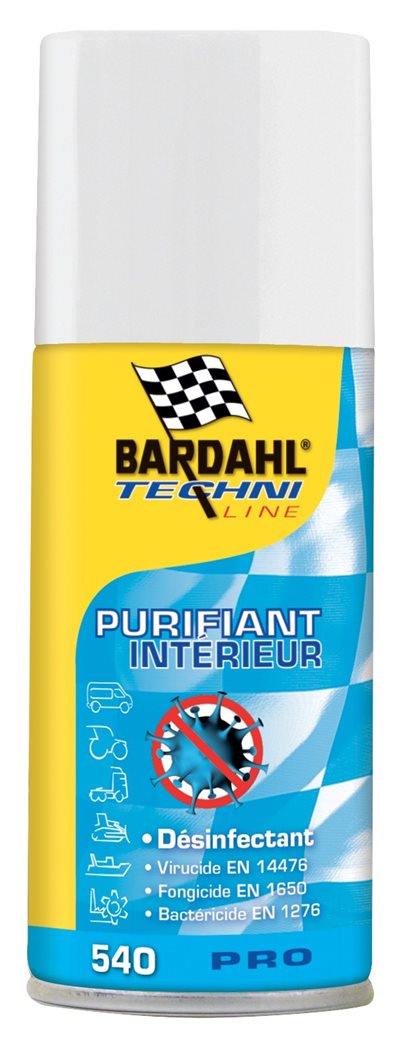 Le Purifiant intérieur Bardahl répond parfaitement à la demande actuelle de désinfection